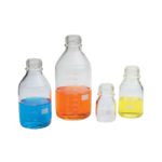 Butelki laboratoryjne ze szkła Simax - bez zakrętek i pierścieni - o poj. 100 ml - 2 l - 2-3060 - butelki-laboratoryjne-ze-szkla-simax-bez-zakretek-i-pierscieni - 100-ml - 56-x-100-mm - gl45-2 - 10-szt