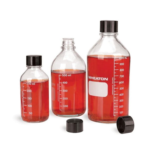 Butelki laboratoryjne z zakrętką i septą - Wheaton