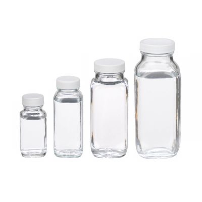 Kwadratowe butelki z zakrętką i septą - Wheaton