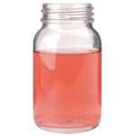 Butelki gwintowane z szeroką szyjką - przeźroczyste - bez zakrętek - o poj. 50 ml - 1 l - 2-1475 - butelka-gwintowana-z-szeroka-szyjka-przezroczysta-bez-zakretki - 1000-ml - 103-x-180-mm - 68-mm