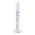 Cylinder miarowy szklany kl. B - wysoki - ze szklaną stopką sześciokątną - z niebieską skalą - s-1325 - cylinder-miarowy-kl-b-ze-szklana-stopka-szesciokatna - 10-ml - 02-ml - %c2%b102-ml - 135-mm