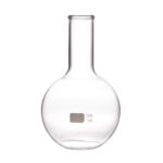 Kolby płaskodenne z wąską szyją - s-1233 - kolba-plaskodenna-z-waska-szyja - 100-ml - 22-mm - 64-mm - 110-mm