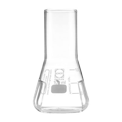 Kolby z wgłębieniem ze szkła Duran - do kultur komórkowych