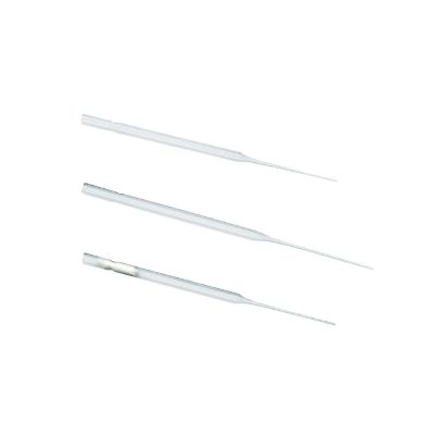 Szklane pipety Pasteura, z zatyczką z waty lub bez zatyczki