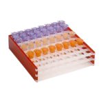 Statyw na probówki/krioprobówki neoRack® - 2-1642 - statyw-na-probowkikrioprobowki-neorack - 8-x-8 - czerwono-bialy