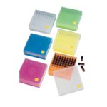 Kriopudełka 81-miejsciowe z PP na fiolki i probówki - 2-2580 - pudelko-na-fiolki-o-sr-do-125-mm - przezroczyste-2 - 81-miejscowe