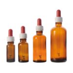 Butelki z kroplomierzem - brązowe - 1-7239 - butelka-z-kroplomierzem - oranzowa - 5-ml