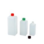 Butelki czworokątne z HDPE z wąską szyjką - o poj. 100 ml - 1 l - e-6919 - butelka-czworokatna-z-hdpe-z-waska-szyjka - 100-ml - 103-mm - 427-x-361-mm
