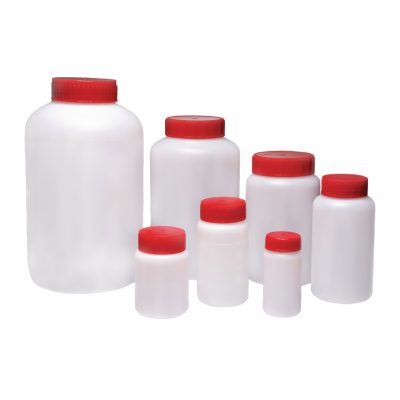 Butelki z HDPE z szeroką szyją - sterylne - o poj. 100 ml - 2 l