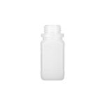 Butle laboratoryjne z HDPE z atestem UN - o poj. 50 ml - 4 l - b-3374 - butla-kwadratowa-z-hdpe-poj-100-ml-kolor-mleczny - 45-x-45-x-101-mm - gl32 - un-3h1x0-3s