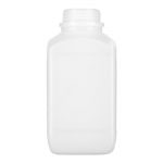 Butle laboratoryjne z HDPE z atestem UN - o poj. 50 ml - 4 l - b-3384 - butla-kwadratowa-z-hdpe-poj-4000-ml-kolor-mleczny - 142-x-142-x-294-mm - gl80 - un-3h1x5-5s