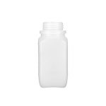 Butle laboratoryjne z HDPE z atestem UN - o poj. 50 ml - 4 l - b-3378 - butla-kwadratowa-z-hdpe-poj-500-ml-kolor-mleczny - 75-x-75-x-161-mm - gl54 - un-3h1x1-5s