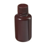 Butle z tworzywa HDPE z nakrętką - wąska szyjka - kolor brązowy - o poj. 4 ml - 1 l - b-6455 - butle-z-tworzywa-hdpe-z-nakretka-waska-szyjka-kolor-brazowy - 60-ml - 20-410 - 39-mm - 88-mm - 12-szt