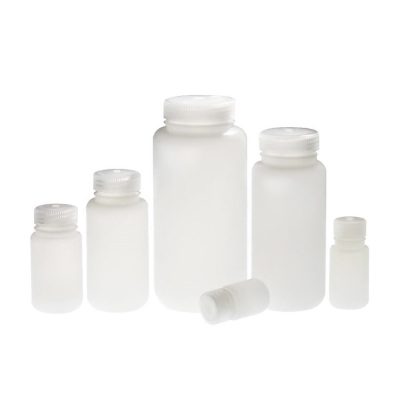 Butle z tworzywa LDPE z nakrętką - szeroka szyjka