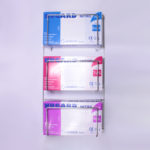 Dozownik ścienny na pudełka z rękawiczkami - b-0989 - dozownik-scienny-na-3-pudelka-rekawiczek