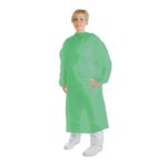 Fartuchy uniwersalne - 8-2004 - fartuch-z-mankietami - 130-cm - uniwersalny - zielony - 10-szt