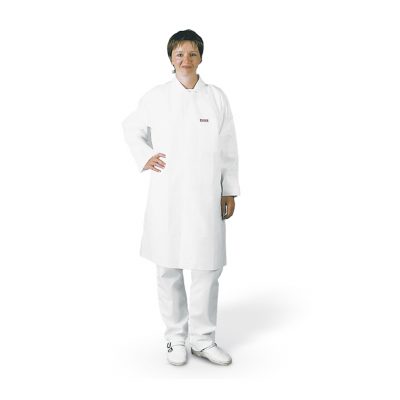 Fartuchy do pracy w pomieszczeniach czystych, PP, białe