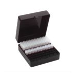 Kriopudełko do przechowywania, 100-stanowiskowe, czarne - 7-8040 - kriopudelko-czarne - 100-miejsc