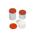 Okrągłe pojemniki z zamknięciem plombującym - 2-2060 - okragle-pojemniki-z-zamknieciem-plombujacym - 250-ml - 99-x-70-mm - 5-szt