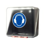 Pojemniki na nauszniki ochronne - 2-6060 - pojemnik - 236-x-225-x-125-mm - przezroczysty