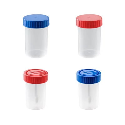 Pojemniki z PP na próbki - z zakrętką - poj. 60 ml