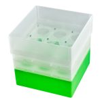 Pudełka na probówki Falcon - b-1619 - pudelko-na-probowki-falcon - 50-ml - zielony - 3-x-3