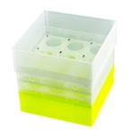 Pudełka na probówki Falcon - b-1616 - pudelko-na-probowki-falcon - 50-ml - zolty - 3-x-3