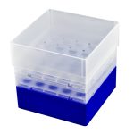 Pudełka na probówki Falcon - b-1614 - pudelko-na-probowki-falcon - 15-ml - niebieski - 5-x-5