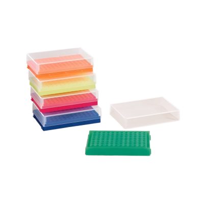 Pudełka 96-miejscowe na probówki PCR pojedyncze lub w paskach