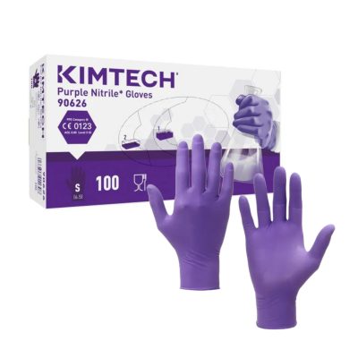 Rękawiczki nitrylowe Kimtech Purple Nitrile - jednorazowe - bezpudrowe