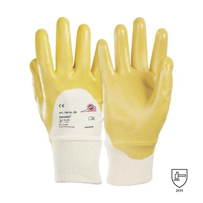 Rękawice ochronne z nitrylową powłoką