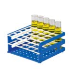 Statywy na probówki neoRack® - 2-1633 - statyw-na-probowki-neorack - o-sr-25-mm - niebiesko-bialy - 146-x-146-x-70-mm - 5-x-5