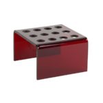 Akrylowe statywy na probówki - 2-5016 - statyw-ze-szkla-akrylowego-2 - 1-5-ml - czerwony - 12-miejsc