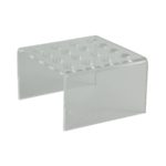 Akrylowe statywy na probówki - 2-5019 - statyw-ze-szkla-akrylowego - 0-5-ml - przezroczysty - 16-miejsc