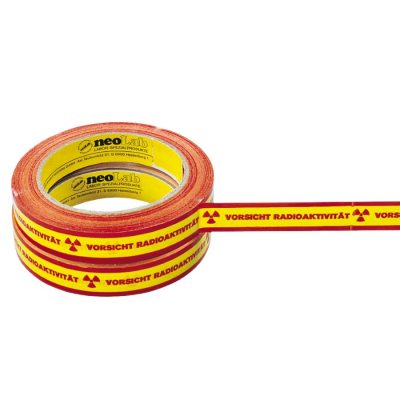 Taśma z napisem ostrzegawczym VORSICHT RADIOAKTIVIT&Auml;T