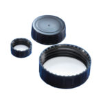 Zakrętki do butli laboratoryjnych z HDPE - b-3386 - zakretka-z-pp-z-wkladka-pe - 50 ml - czarny - gl28