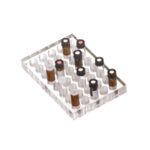 Statywy na fiolki do autosamplera - 7-0781 - statyw-na-fiolki-gwintowane-nd13 - 1758-x-1155-x-20-mm - 40-miejsc