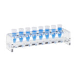 Akrylowy statyw na probówki typu Eppendorf o poj. 5 ml - 1-5125 - akrylowy-statyw-na-probowki-typu-eppendorf-o-poj-5-ml - 224-x-50-x-55-mm - 2-x-8