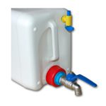 Kanister 60 litrowy z kranem, wykonany z HDPE - l-1030 - kanister-z-kranem - hdpe - 60-l