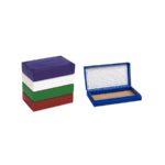 Kasetka na szkiełka podstawowe - na 25 szkiełek - b-3415 - kasetka-na-szkielka-podstawowe - abs - bialy - 88-x-141-x-35-mm - 25-szkielek