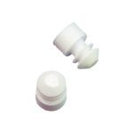 Kolorowe korki z PE do probówek - 1-2076 - korki-kolorowe - biale - 12-mm - 100-szt