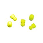 Kolorowe korki z PE do probówek - b-7763 - korki-kolorowe - zolte - 16-mm - 100-szt