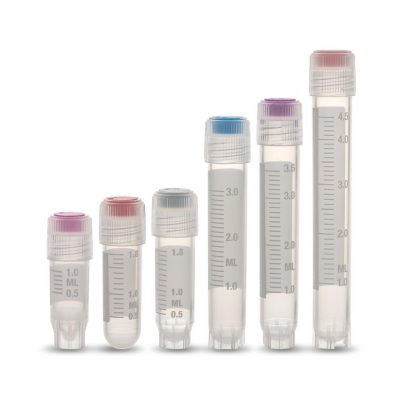 Krioprobówki z gwintem zewnętrznym i pokrywką DeckelSeal - sterylne - poj. 1,2 ml - 5 ml