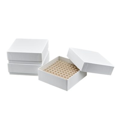 Kriopudełka z wodoodpornego kartonu z wkładem