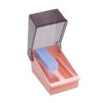 Magazynek na szkiełka podstawowe, 50-miejscowy - 7-7582 - magazynek-na-szkielka-podstawowe - rozowy - 82-x-140-x-86-mm - 50-szkielek