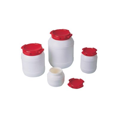 Naczynia z szeroką szyją (HDPE) i pokrywką gwintową