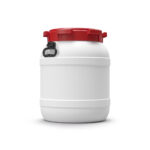 Naczynia z HDPE z szeroką szyją i pokrywką gwintowaną - o poj. 3,6 l - 68,5 l - b-0233 - naczynie-z-hdpe-z-szeroka-szyja-i-pokrywka-gwintowana - 550-l - 410-mm - 518-mm