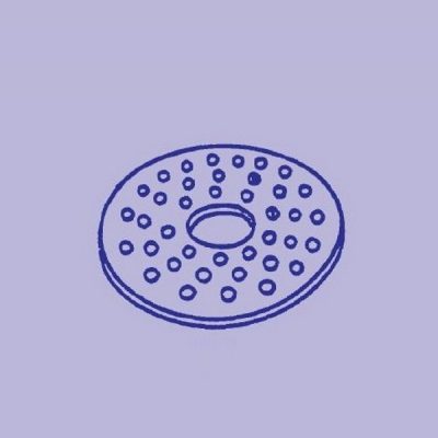 Płytka z porcelany do eksykatora