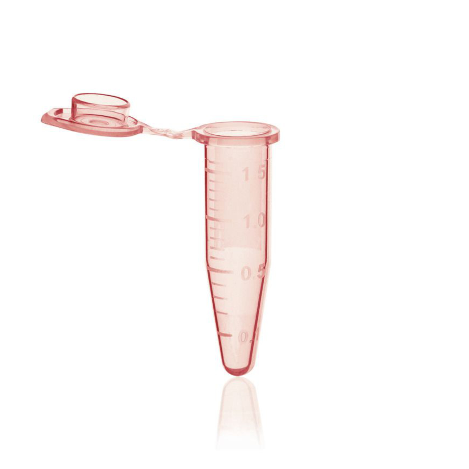 Probówki reakcyjne z pokrywką, podziałką i polem do opisu pomarańczowe Probówki reakcyjne z pokrywką, podziałką i polem do opisu pomarańczowe