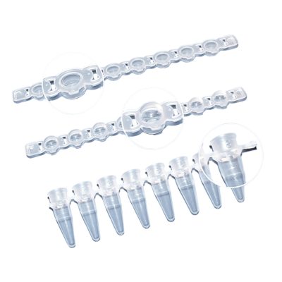 Probówki do PCR w paskach - 8-stanowiskowe - z zatyczkami w pasku - poj. 0,2 ml